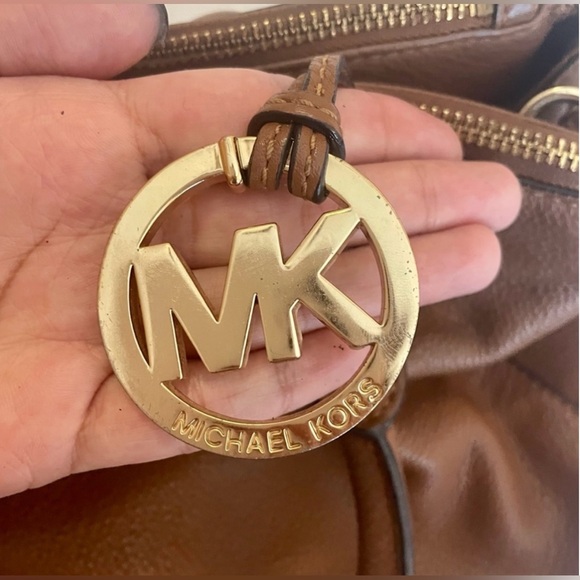 Michael Kors Brown Leather Shoulder Bag - Picture 7 of 10